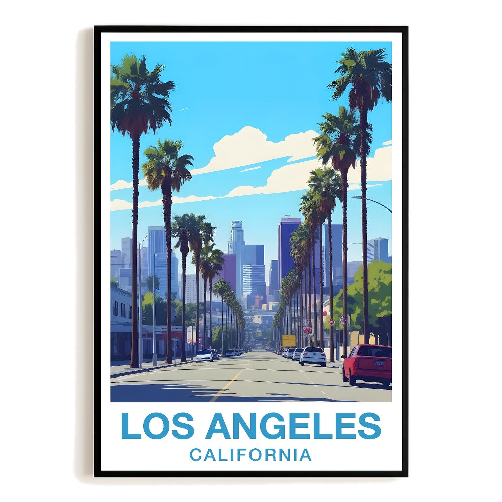 Los Angeles California Wall Art Vintage Travel Posters Nature City Landscape Picture Prints Suitable For Home Room Living Room Office Bedroom Aesthetic Decor Unframed | teecentury