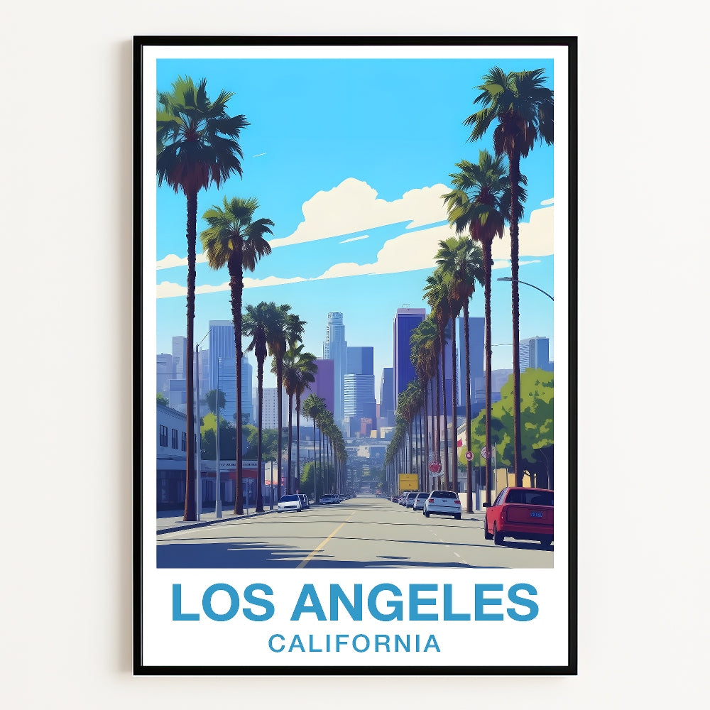 Los Angeles California Wall Art Vintage Travel Posters Nature City Landscape Picture Prints Suitable For Home Room Living Room Office Bedroom Aesthetic Decor Unframed | teecentury