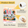 Los Angeles Travel Print Poster California Downtown City Souvenir Wall Art Landscape Picture Suitable For Home Room Living Room Office Bedroom Decor Unframed | teecentury