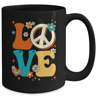 Love 60's 70's Party Outfit Groovy Hippie Costume Peace Sign Mug | teecentury