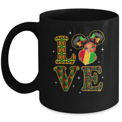 Love Black History Month Strong African Girls Kids Mug | teecentury