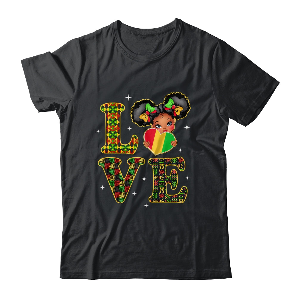Love Black History Month Strong African Girls Kids Shirt & Hoodie | teecentury