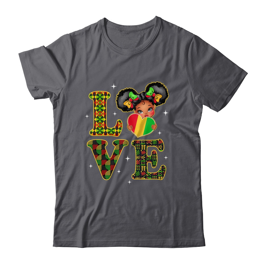 Love Black History Month Strong African Girls Kids Shirt & Hoodie | teecentury