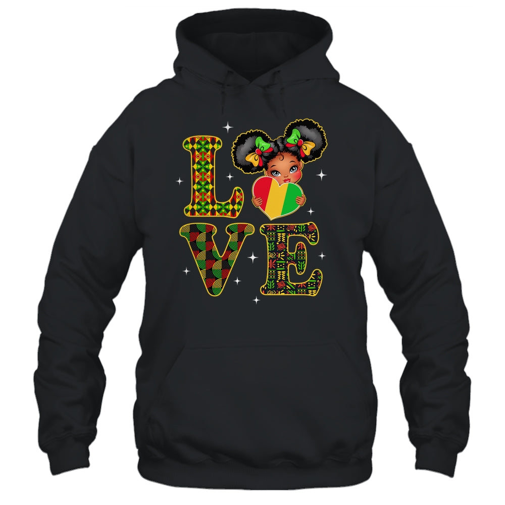 Love Black History Month Strong African Girls Kids Shirt & Hoodie | teecentury