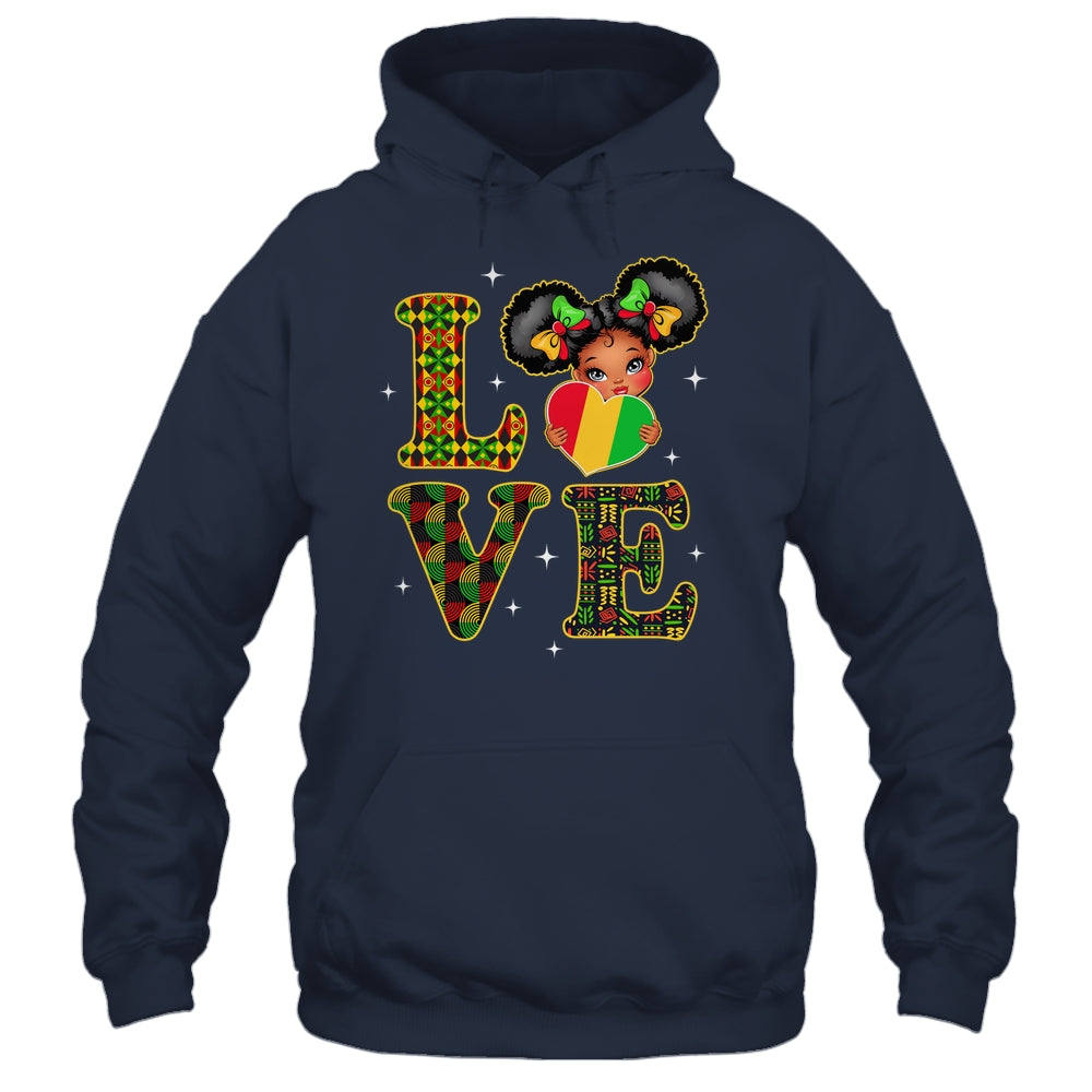 Love Black History Month Strong African Girls Kids Shirt & Hoodie | teecentury