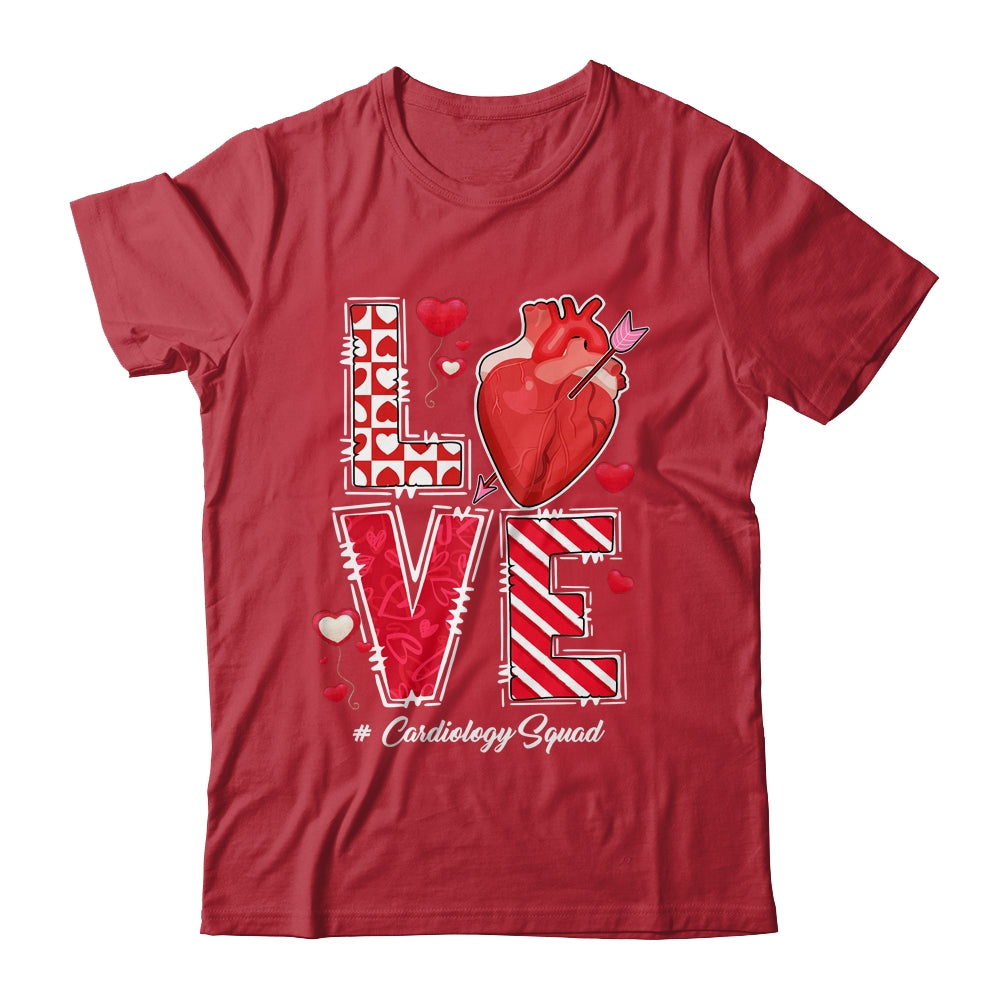 Love Cardiology Cardiologist Cardiac Nurse Valentines Day Shirt & Tank Top | teecentury
