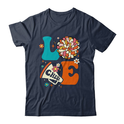 Love Cheer Groovy Cheerleader Cheerleading Women Girls Shirt & Tank Top | teecentury