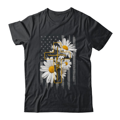 Love Faith Daisy Flowers Cross Flag Christian For Women Shirt & Hoodie | teecentury
