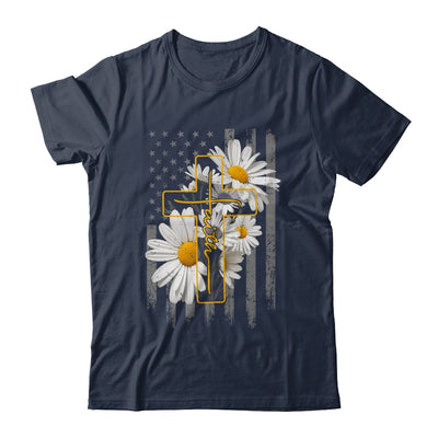 Love Faith Daisy Flowers Cross Flag Christian For Women Shirt & Hoodie | teecentury