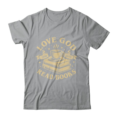 Love God Drink Coffee Read Books Lovers Vintage Christian Shirt & Tank Top | teecentury