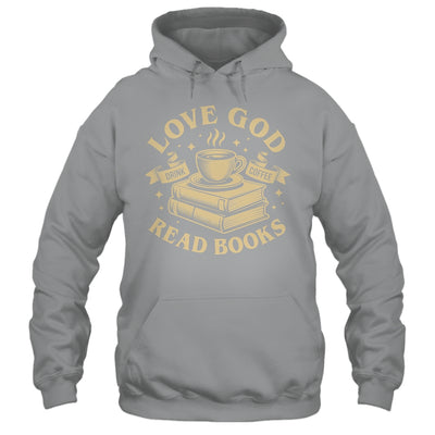 Love God Drink Coffee Read Books Lovers Vintage Christian Shirt & Tank Top | teecentury