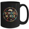 Love Heart RN Nursing School Nurse Graduation Vintage Mug | teecentury