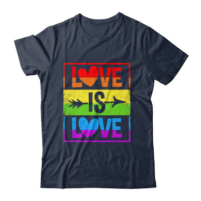 Love Is Love LGBT Gay Lesbian Pride LGBTQ Rainbow Color Shirt & Tank Top | teecentury