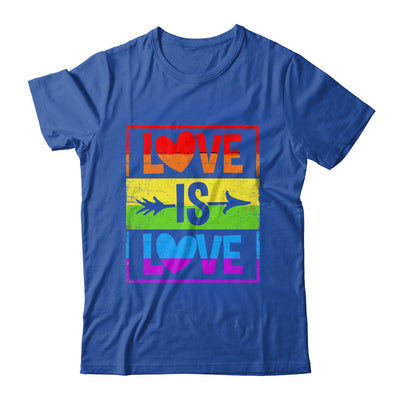 Love Is Love LGBT Gay Lesbian Pride LGBTQ Rainbow Color Shirt & Tank Top | teecentury