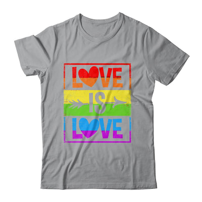 Love Is Love LGBT Gay Lesbian Pride LGBTQ Rainbow Color Shirt & Tank Top | teecentury