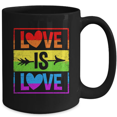 Love Is Love LGBT Gay Lesbian Pride LGBTQ Rainbow Color Mug | teecentury
