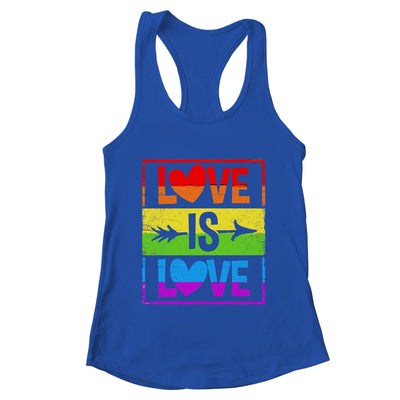 Love Is Love LGBT Gay Lesbian Pride LGBTQ Rainbow Color Shirt & Tank Top | teecentury