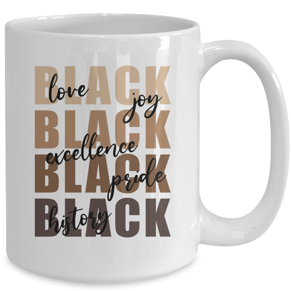 Love Joy Excellence Price Black History Month African Women Mug | teecentury