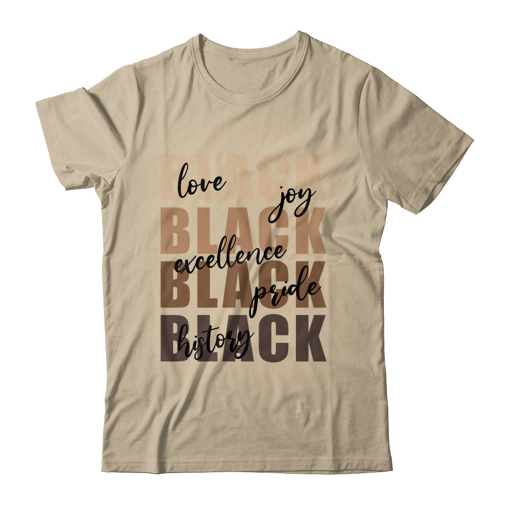 Love Joy Excellence Price Black History Month African Women Shirt & Tank Top | teecentury