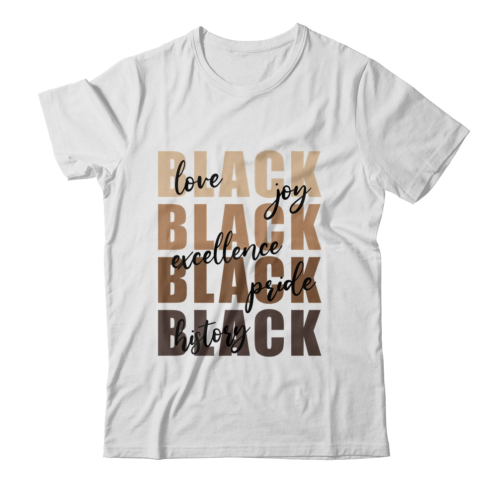 Love Joy Excellence Price Black History Month African Women Shirt & Tank Top | teecentury