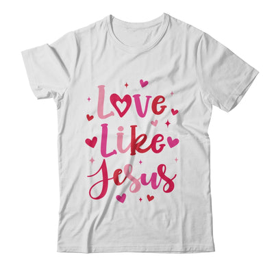 Love Like Jesus Coquette Heart Valentine Day Christian Shirt & Sweatshirt | teecentury