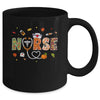 Love Nurse Life Pumpkin Fall Autumn Thanksgiving Nursing Mug | teecentury