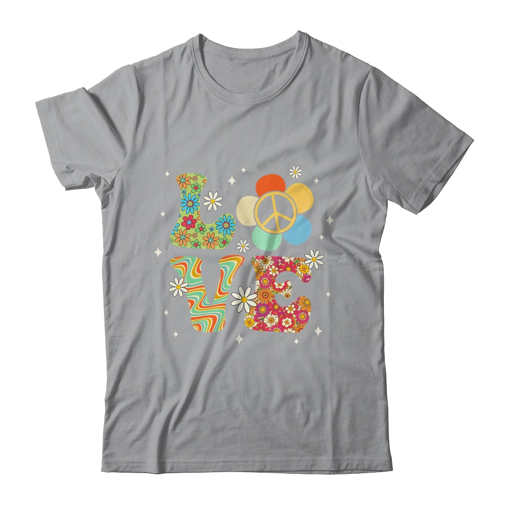 Love Peace Sign 60's 70's Costume Party Outfit Groovy Hippie Shirt & Tank Top | teecentury
