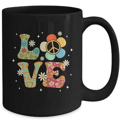 Love Peace Sign 60's 70's Costume Party Outfit Groovy Hippie Mug | teecentury