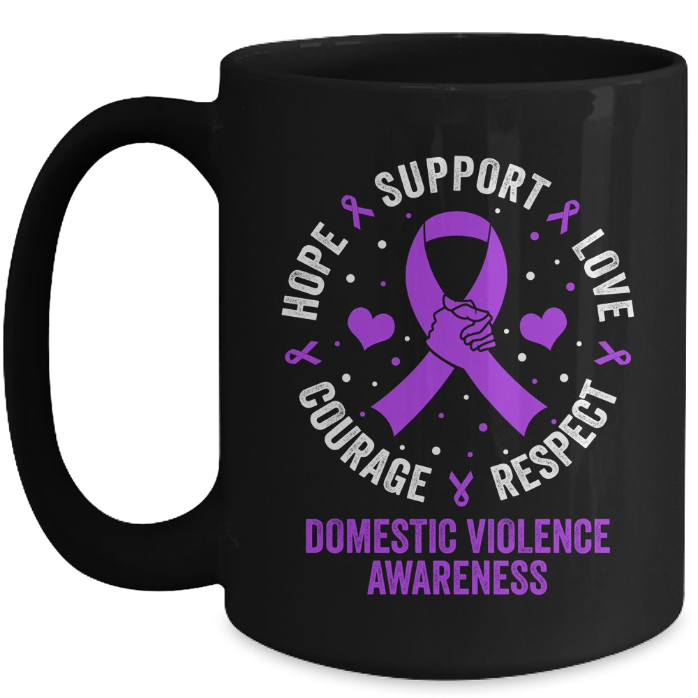 Love Support Domestic Violence Awareness Men Women Mug | teecentury