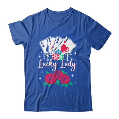 Lucky Lady Poker Player Gambling Casino Gambler Design Women Shirt & Tank Top | teecentury