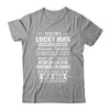 Lucky Proud Dad Awesome Daughter For Fathers Day Birthday Shirt & Tank Top | teecentury