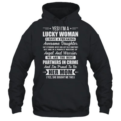 Lucky Proud Mom Awesome Daughter For Mothers Day Birthday Shirt & Tank Top | teecentury