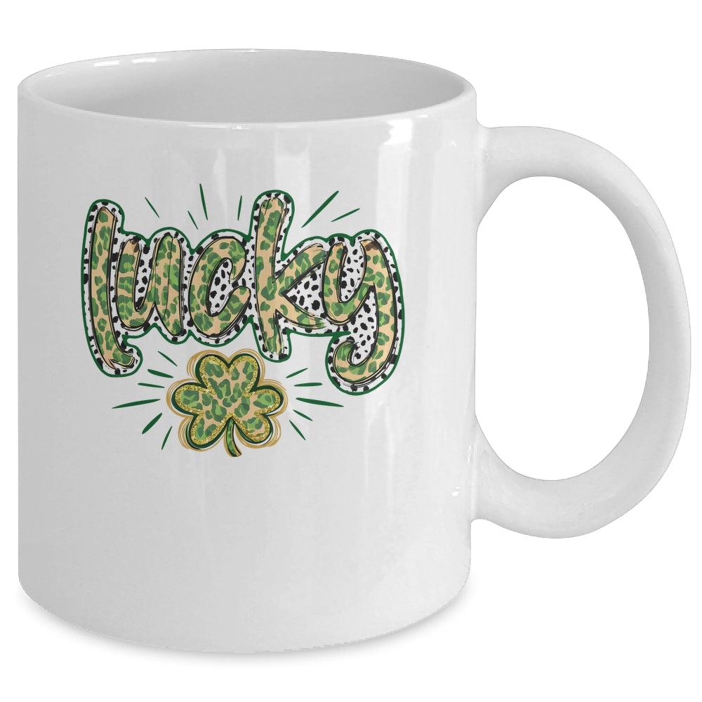 Lucky Shamrock Coquette St Patricks Day Retro Irish Day Mug | teecentury