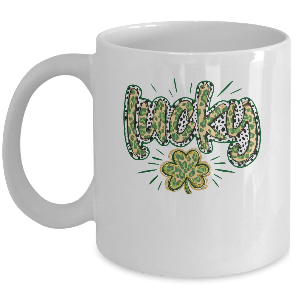 Lucky Shamrock Coquette St Patricks Day Retro Irish Day Mug | teecentury