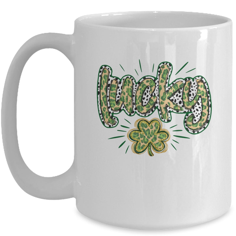 Lucky Shamrock Coquette St Patricks Day Retro Irish Day Mug | teecentury
