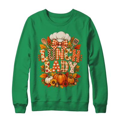 Lunch Lady Fall Thanksgiving Pumpkins Thankful Coquette Shirt & Sweatshirt | teecentury