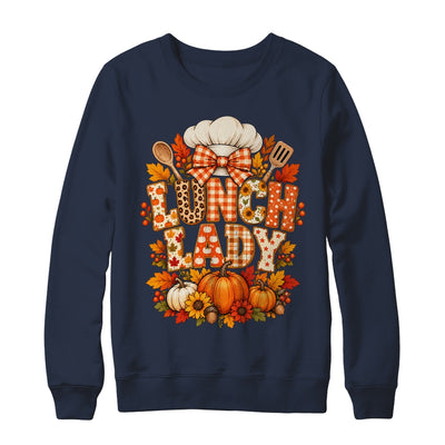 Lunch Lady Fall Thanksgiving Pumpkins Thankful Coquette Shirt & Sweatshirt | teecentury