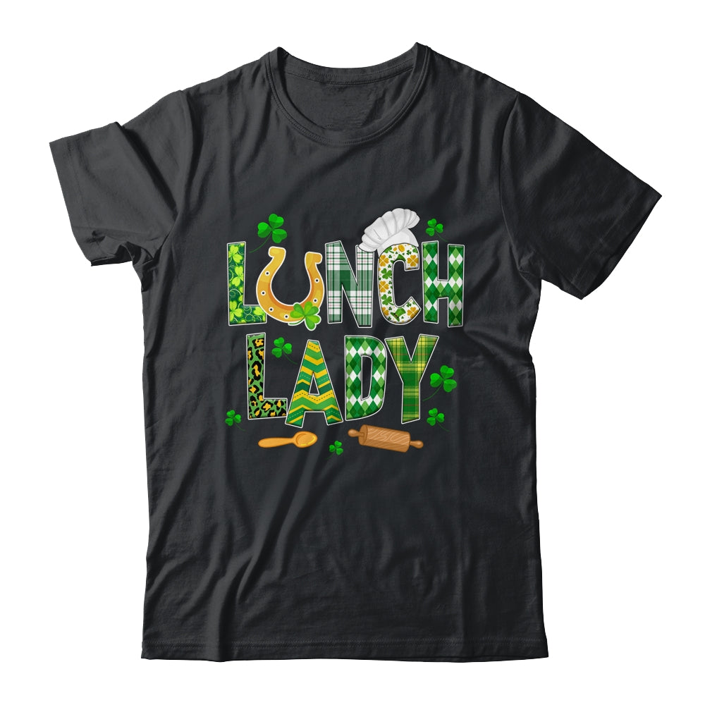 Lunch Lady Happy St Patrick's Day Cafeteria Worker Shirt & Hoodie | teecentury