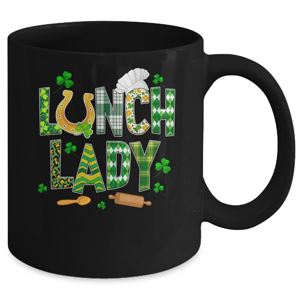 Lunch Lady Happy St Patrick's Day Cafeteria Worker Mug | teecentury