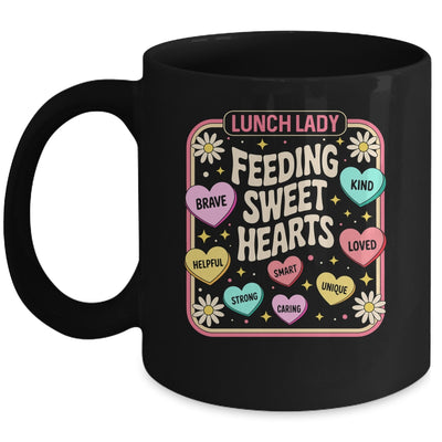 Lunch Lady Valentines Day Retro Cute Cafeteria Sweethearts Mug | teecentury