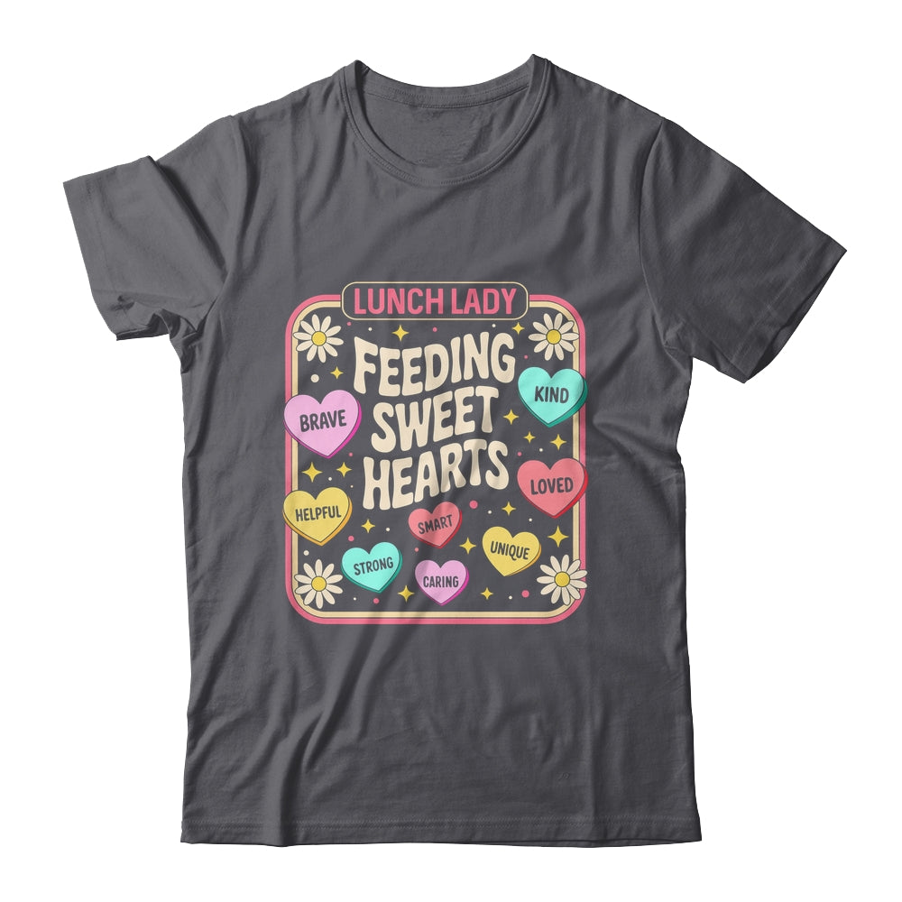 Lunch Lady Valentines Day Retro Cute Cafeteria Sweethearts Shirt & Tank Top | teecentury