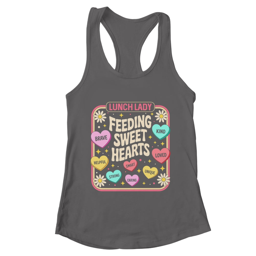 Lunch Lady Valentines Day Retro Cute Cafeteria Sweethearts Shirt & Tank Top | teecentury