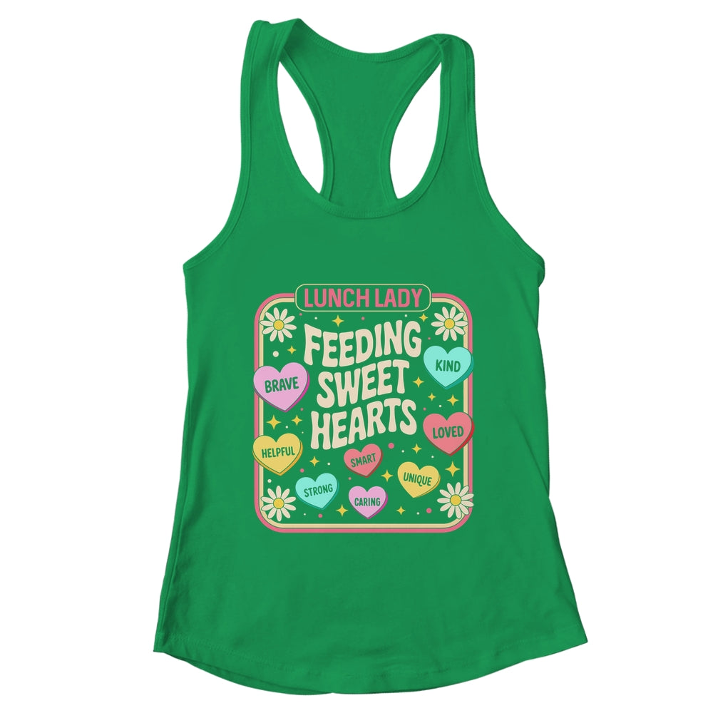 Lunch Lady Valentines Day Retro Cute Cafeteria Sweethearts Shirt & Tank Top | teecentury