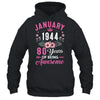 Made In 1944 80 Years Old January 80th Birthday Women Shirt & Tank Top | teecentury