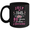 Made In 1945 80 Years Old July 80th Birthday Women Mug | teecentury