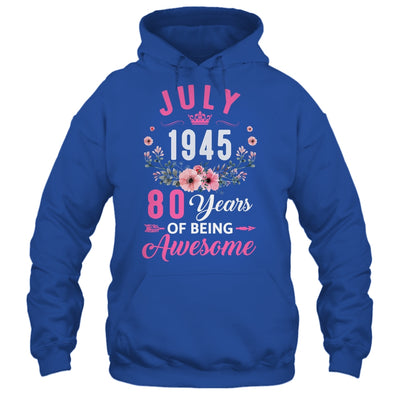 Made In 1945 80 Years Old July 80th Birthday Women Shirt & Tank Top | teecentury