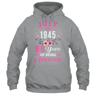 Made In 1945 80 Years Old July 80th Birthday Women Shirt & Tank Top | teecentury