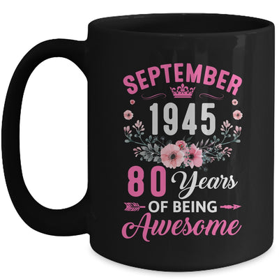 Made In 1945 80 Years Old September 80th Birthday Women Mug | teecentury
