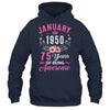 Made In 1950 75 Years Old January 75th Birthday Women Shirt & Tank Top | teecentury