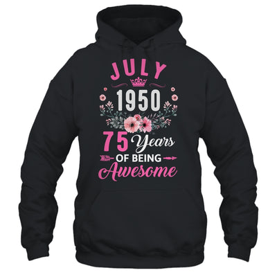 Made In 1950 75 Years Old July 75th Birthday Women Shirt & Tank Top | teecentury